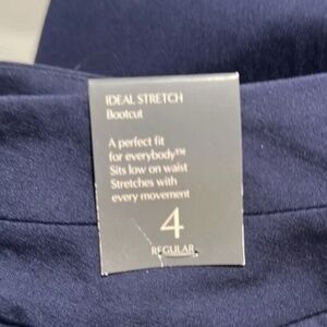 The Limited Ideal Stretch Navy Blue Pants Size 4 Regular NWT